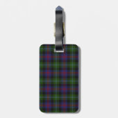 Colorful Wellington Tartan Pset Bagagelabel (Achterkant verticaal)