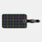 Colorful Wellington Tartan Pset Bagagelabel (Achterkant horizontaal)