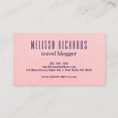 Colorful Wereldkaart Travel Blog Visitekaartje (Achterkant)