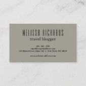 Colorful Wereldkaart Travel Blog Visitekaartje (Achterkant)