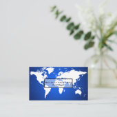Colorful Wereldkaart Travel Blog Visitekaartje (Staand voorkant)