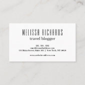 Colorful Wereldkaart Travel Blog Visitekaartje (Achterkant)