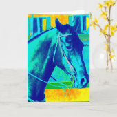 Colorful Western paard alle keren Kaart (Gele Bloem)