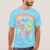 Colorful Whimsical Creatures T-Shirt (Voorkant)