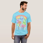 Colorful Whimsical Creatures T-Shirt (Voorkant volledig)