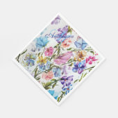 COLORFUL WHIMSICAL FLOWER GARDEN MONOGRAM PARTIJ SERVET (Hoek)