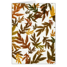 Colorful Whimsical Herfst Autumn Rustic Leaves Par