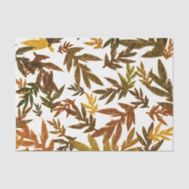 Colorful Whimsical Herfst Autumn Rustic Leaves Tissuepapier