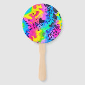 Colorful Wild Cheetah Tye Dye Pattern Handwaaier (Voorkant)
