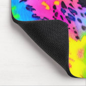 Colorful Wild Cheetah Tye Dye Pattern Muismat (Hoek)