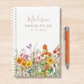 Colorful Wild Flowers Country Personalized Weddens Planner