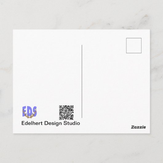 Colorful Wild Flowers DIY Briefkaart (Achterkant)