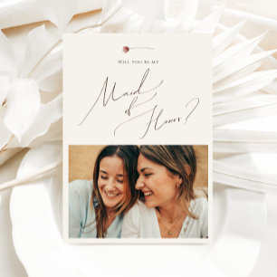 Colorful Wildflower Beige Foto gemaakt van Honor K Kaart