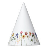 Colorful Wildflower Birthday Feesthoedjes (Voorkant)