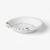 Colorful Wildflower Birthday Papieren Kommen (Gebogen)