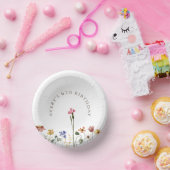 Colorful Wildflower Birthday Papieren Kommen (Feest)