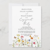 Colorful Wildflower Boho Garden Engagement Party Kaart (Voorkant)