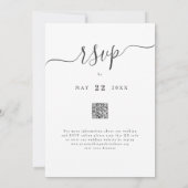 Colorful Wildflower Boho Wedding QR code Kaart (Achterkant)