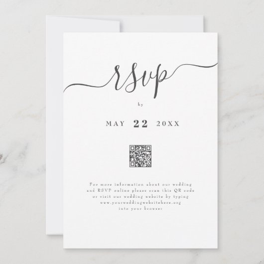 Colorful Wildflower Boho Wedding QR code Kaart (Achterkant)