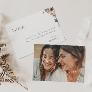 Colorful Wildflower Faded foto gemaakt van Honor K Kaart