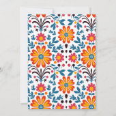 Colorful Wildflower Fiesta Senorita Baby shower Kaart (Achterkant)