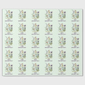 Colorful Wildflower Floral Watercolor Birthday Cadeaupapier (Vlak)