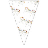 Colorful Wildflower Happy Birthday Vlaggetjes (Eerste vlag)