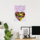 COLORFUL WILDFLOWER JEREMIAH 29:11 ORIGINEEL POSTER (Thuiskantoor)