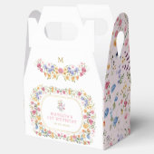 Colorful Wildflower Meadown Girl 1e verjaardag Bedankdoosjes (Geopend)