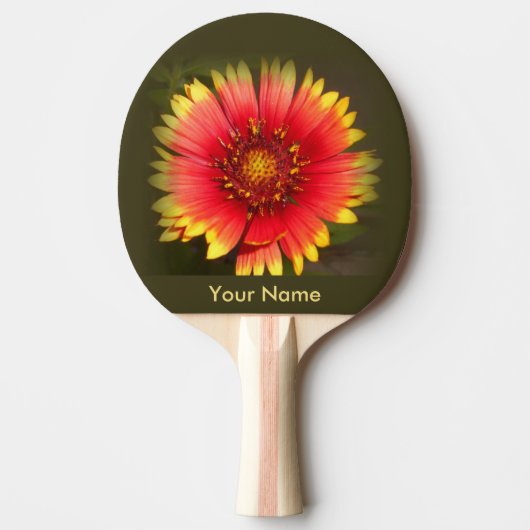 Colorful Wildflower Ping Pong Paddle Tafeltennisbatje (Voorkant)