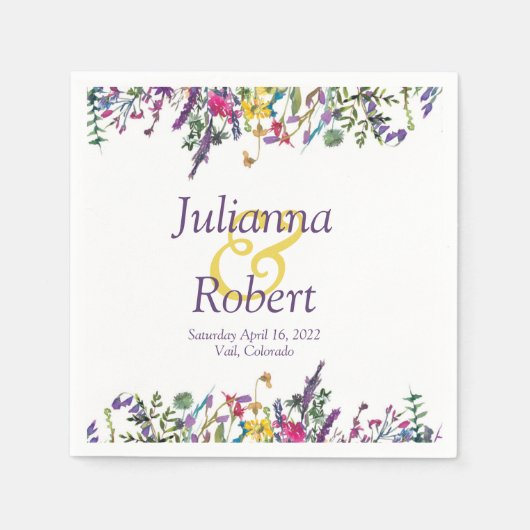 Colorful wildflower servetten (Voorkant)