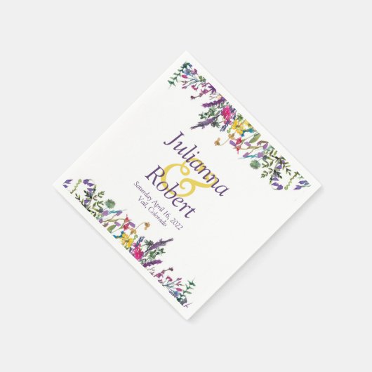 Colorful wildflower servetten (Hoek)