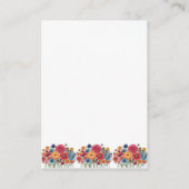 Colorful Wildflower Wedding Advice Card Advieskaart (Achterkant)