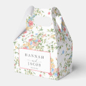 Colorful Wildflower Wedding Bedankdoosjes (Voorkant Zijde)