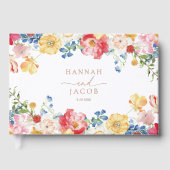 Colorful Wildflower Wedding Gastenboek (Voorkant)