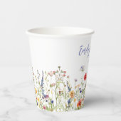 Colorful Wildflower Wedding Papieren Bekers (Voorkant)