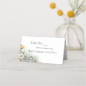 Colorful Wildflower Wedding Plaatskaartje (Achterkant)