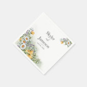 Colorful Wildflower Wedding Servet (Hoek)