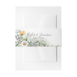 Colorful Wildflower Wedding Uitnodigingen Wikkel