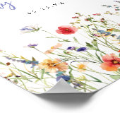 Colorful Wildflower Wedding Welcome Poster (Hoek)