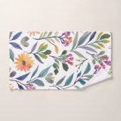 Colorful Wildflowers | Beautiful Floral Watercolor Bad Handdoek (Handdoek)