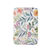 Colorful Wildflowers | Beautiful Floral Watercolor Badmat (Voorkant Verticaal)