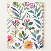 Colorful Wildflowers | Beautiful Floral Watercolor Planner (Achterkant)