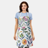 Colorful Wildflowers | Beautiful Floral Watercolor Schort (Gedragen)