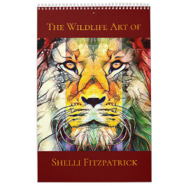 Colorful Wildlife Digital Animal Pop Art Kalender