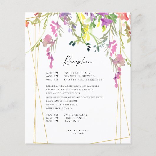 Colorful Willem Geometric Reception Program (Voorkant)