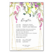 Colorful Willem Geometric Reception Program Kaart (Voorkant)