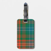 Colorful Wilson Tartan Pset Bagagelabel (Achterkant verticaal)