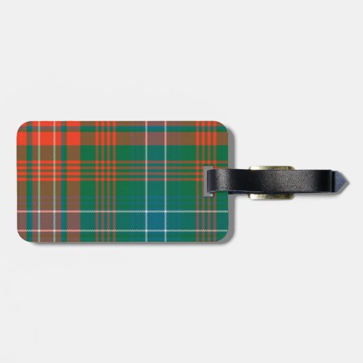 Colorful Wilson Tartan Pset Bagagelabel (Achterkant horizontaal)