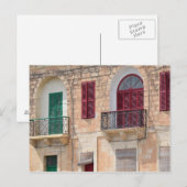 Colorful Window Shutters in Malta Briefkaart (Voorkant / Achterkant)